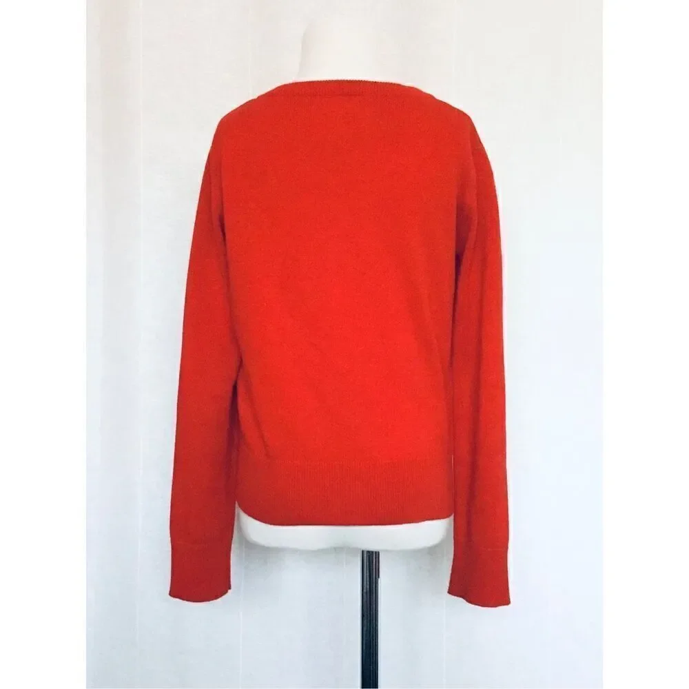 S A S H A Upcycled Girls 8/10 Red Sequined Cardigan